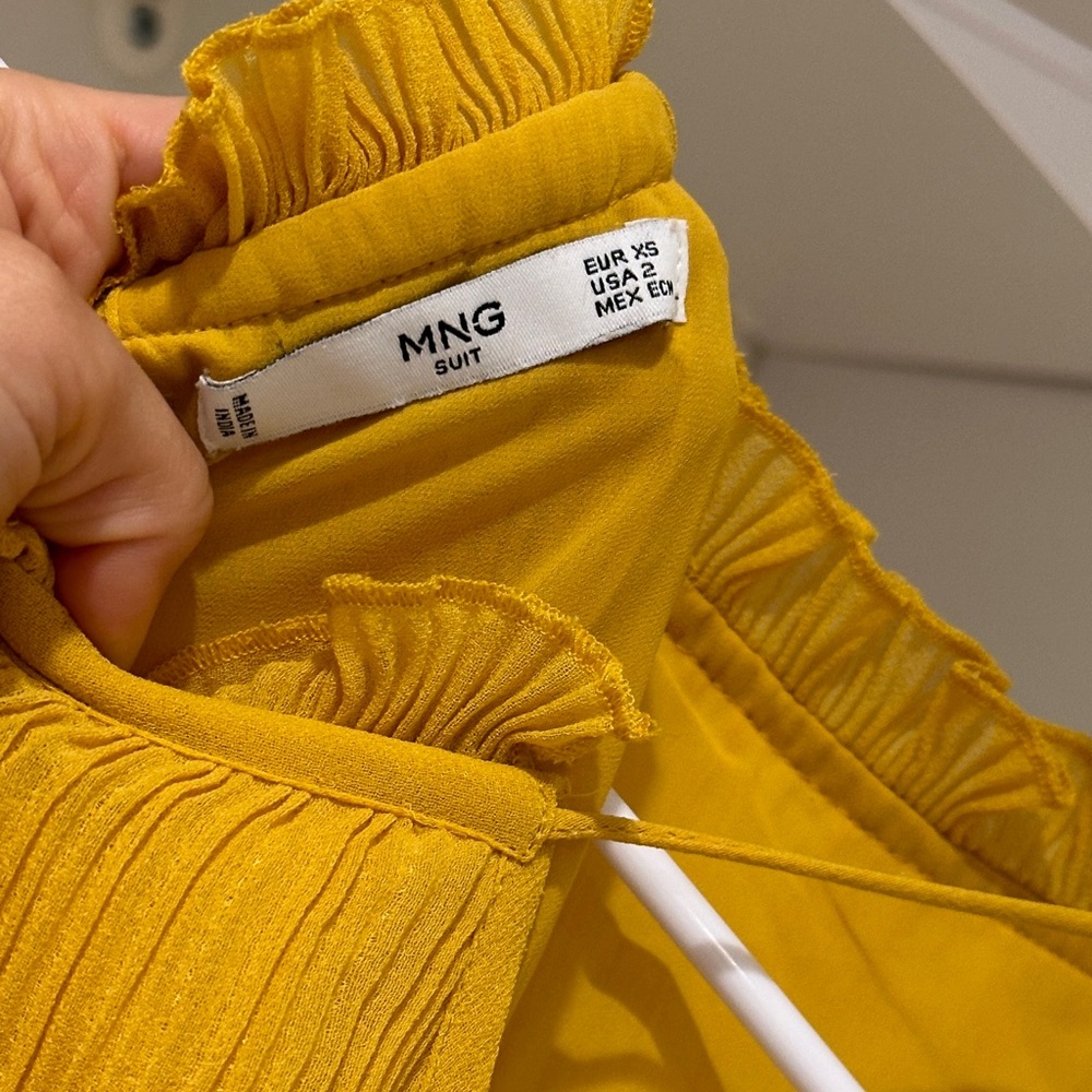 Mango Mustard Backless Dress - Picture 5 of 6